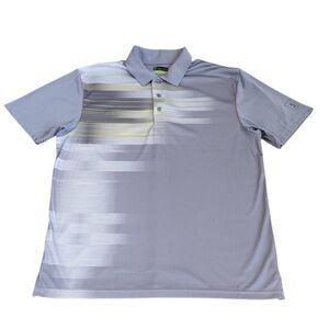 PGA Tour Pro Series Golf Men's Light Gray Polo Short Sleeve Size XL